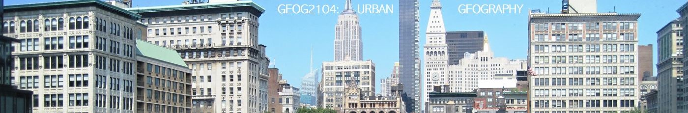 [GEOG2104] Urban Geography (St Lucia). Semester 2, 2026 GEOG2104